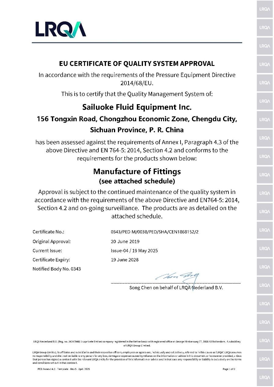 LRQA — Fittings Quality System supplied copy